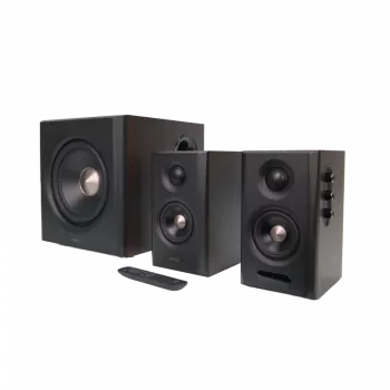 Edifier S355DB sistema di altoparlanti da scaffale 2.1 con subwoofer, noce
