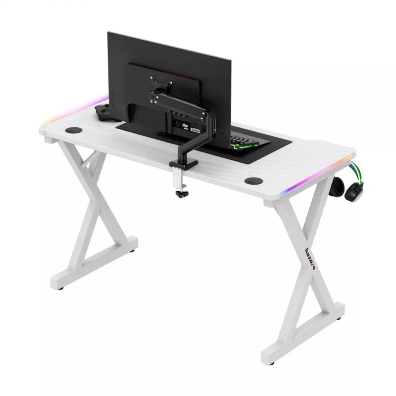 HUZARO HERO 2.3 RGB WHITE scrivania gaming