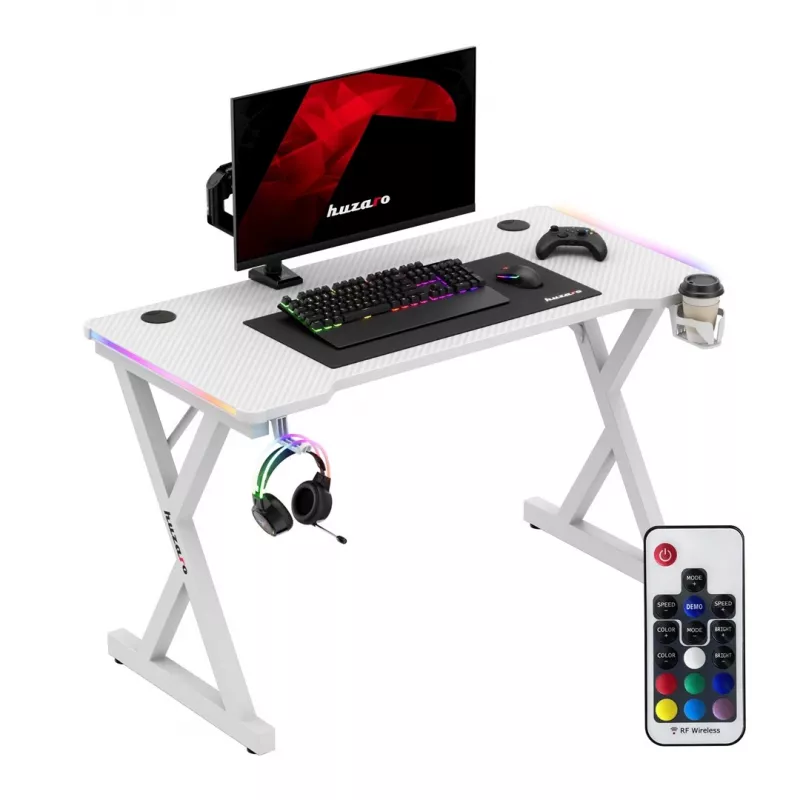 HUZARO HERO 2.3 RGB WHITE scrivania gaming