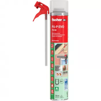 Fischer schiuma PU a basso contenuto di monomeri PU-P EVO 750 B2 (bianca, 750ml)
