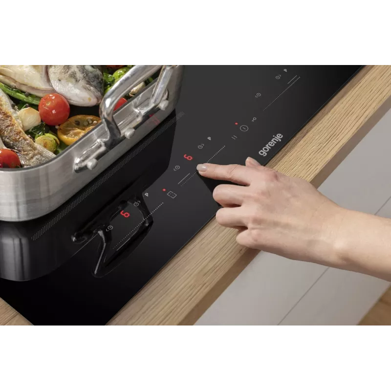 Gorenje piano cottura a induzione GI6432BSC 60 cm nero con PowerBoost, timer, sicurezza bambini