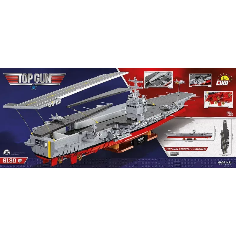 COBI KLOCKI mattoncini Top Gun portaerei 6130 pezzi