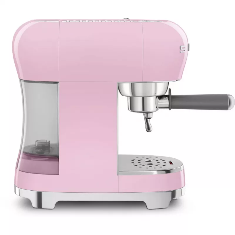 Smeg ECF02PKEU macchina per caffè espresso stile retrò anni '50, 1350 W, rosa