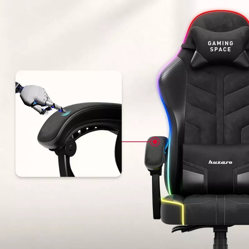 Huzaro Force 2.7 RGB Black sedia da gaming