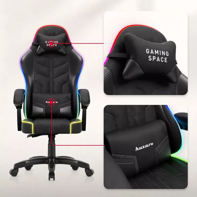 Huzaro Force 2.7 RGB Black sedia da gaming