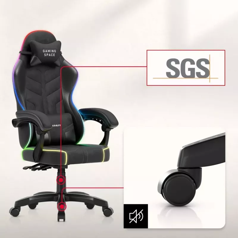 Huzaro Force 2.7 RGB Black sedia da gaming