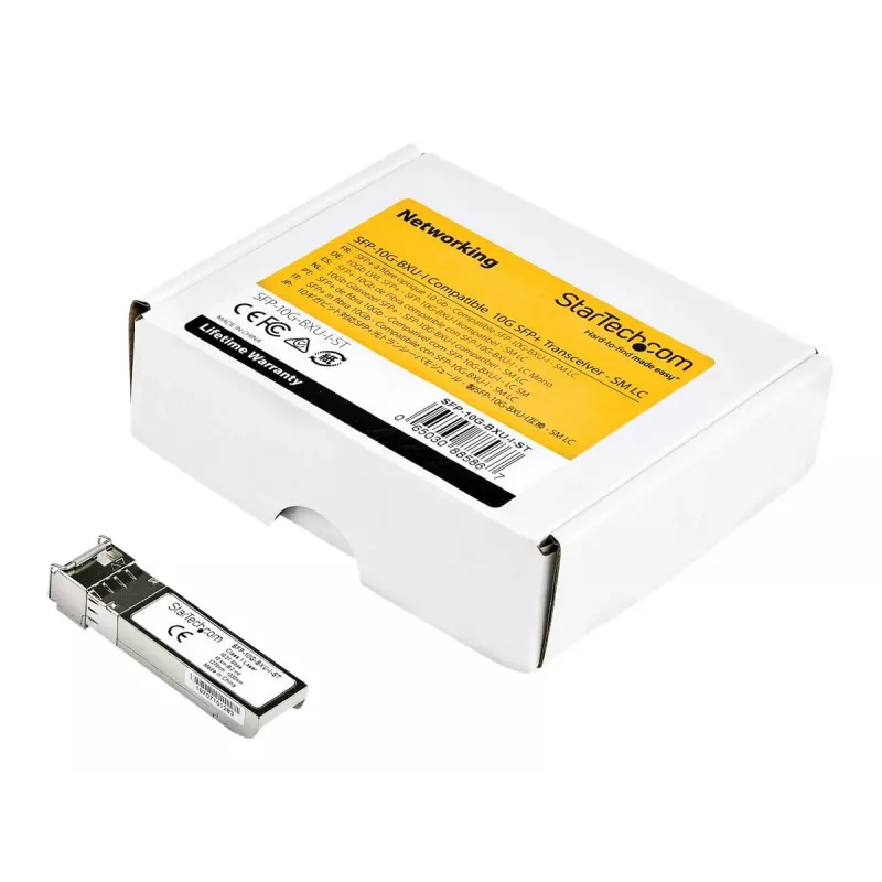StarTech.com SFP-10G-BXU-I-ST modulo ricetrasmettitore SFP+ - compatibile Cisco - 10 Gbit/s - 10 km - Singlemode - LC