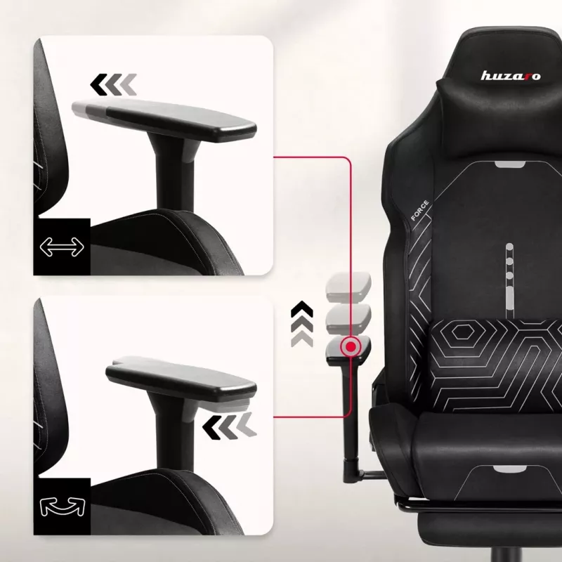 Huzaro Force 8.1 Black sedia da gaming