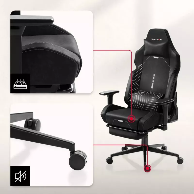 Huzaro Force 8.1 Black sedia da gaming