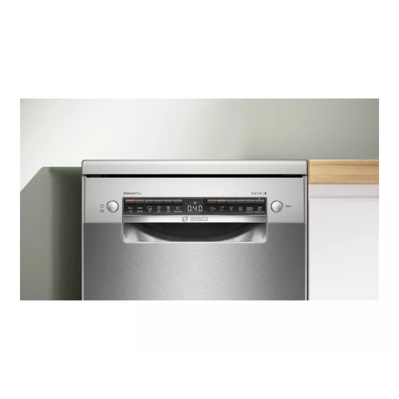 Bosch SPS4HMI13E lavastoviglie a libera installazione, 45 cm, classe energetica D, inox