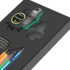 Wera 9740 Hex-Plus set chiavi a L metriche 9 pezzi con testa sferica e codifica a colori