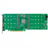 HighPoint Rocket 1508 scheda HBA NVMe 8x porte M.2 a PCIe 4.0 x16 interfaccia C