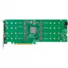 HighPoint Rocket 1508 scheda HBA NVMe 8x porte M.2 a PCIe 4.0 x16 interfaccia C