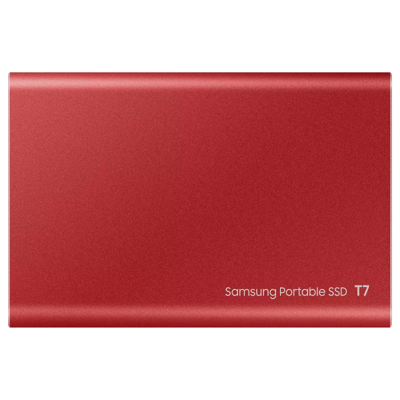 Samsung SSD portatile T7 500GB USB 3.2 Gen 2 Metallic Red unità a stato solido esterna