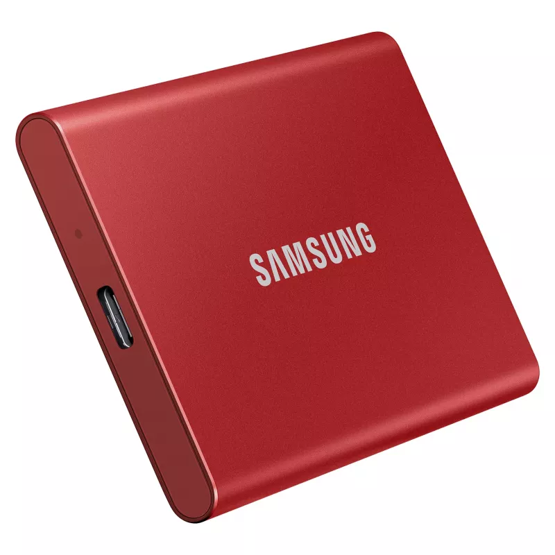 Samsung SSD portatile T7 500GB USB 3.2 Gen 2 Metallic Red unità a stato solido esterna
