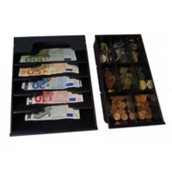 APG VPK-15B-26-BX cassetto portavalori fisso Euro 5x8 confezionato singolarmente nero