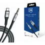 3MK cavo audio AUX USB-C su jack 3,5 mm (12 cm) - grigio