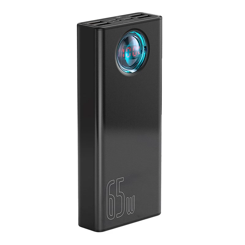Baseus Amblight power bank 30000mAh, 4xUSB, USB-C, 65W, nero