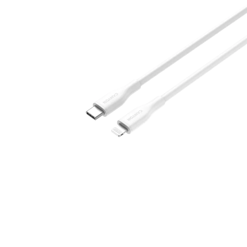 Canyon CLNM60SC10 cavo USB-C a Lightning 1m 60W MFi silicone bianco