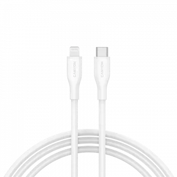 Canyon CLNM60SC10 cavo USB-C a Lightning 1m 60W MFi silicone bianco