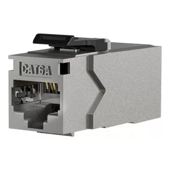 EFB modulo adattatore keystone RJ45 STP Cat.6A 90° pressofusione di zinco 40mm