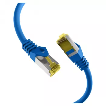 EFB cavo patch RJ45 Cat.6A S/FTP LSZH cavo grezzo Cat.7 blu 0,15m