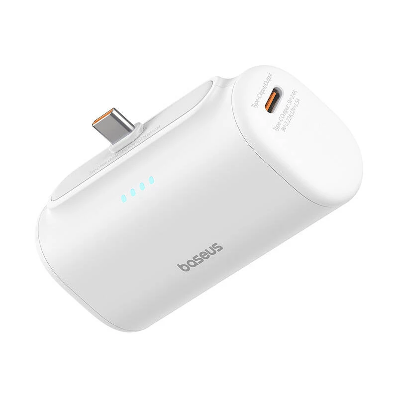 Baseus Compact 5000mAh 20W power bank USB-C bianco