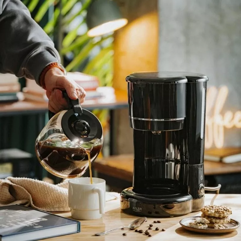 Adler AD 4383 macchina da caffè 1,5 L, nero