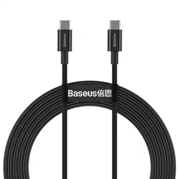 Baseus Superior cavo USB-C a USB-C 1m nero 100W ricarica rapida e sincronizzazione dati