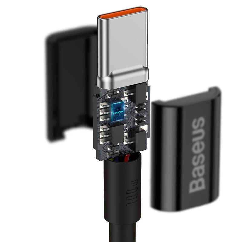 Baseus Superior cavo USB-C a USB-C 1m nero 100W ricarica rapida e sincronizzazione dati