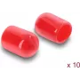 Delock Tappo antipolvere per connettore maschio SMA 10 pezzi silicone rosso (60895)