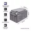 Qoltec 53037 Batteria AGM 12V 65Ah max 780A