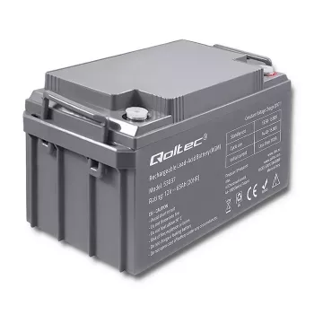 Qoltec 53037 Batteria AGM 12V 65Ah max 780A