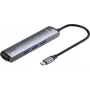 Baseus Hub adattatore USB-C 7 in 1 con 2x USB 3.0, HDMI, USB-C PD 100W, lettore schede SD/TF - Space Grey