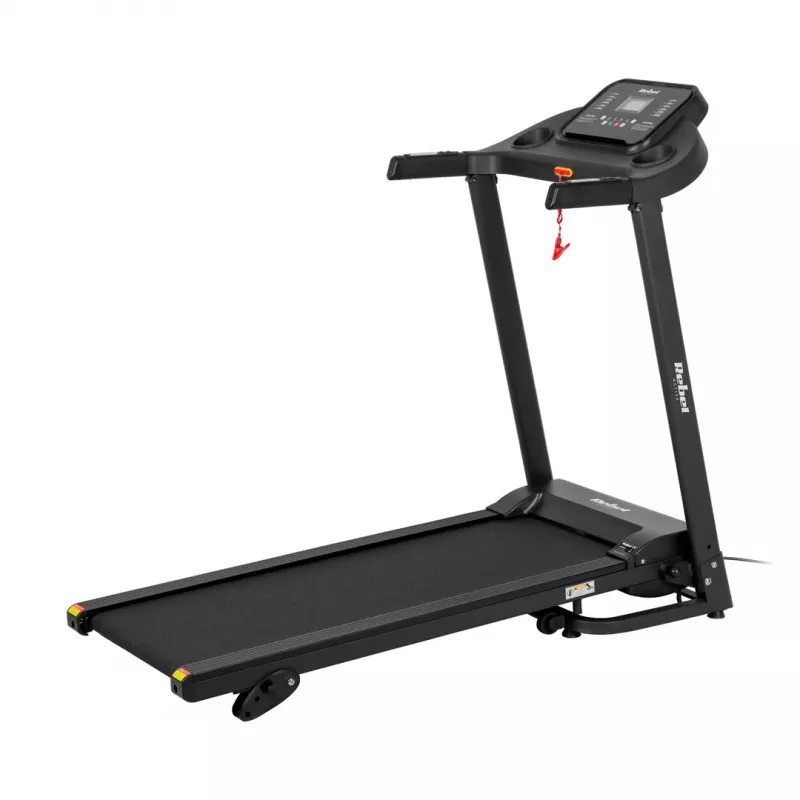 REBEL ACTIVE RBA-1001 Tapis roulant elettrico pieghevole con display LCD, 12 programmi, 12 km/h, argento/nero