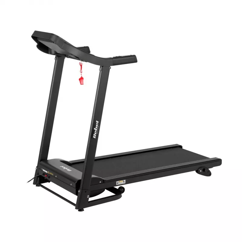REBEL ACTIVE RBA-1001 Tapis roulant elettrico pieghevole con display LCD, 12 programmi, 12 km/h, argento/nero