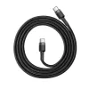 Baseus Cafule Cavo USB-C a USB-C PD 2.0 QC 3.0 60W 1 m (nero/grigio)