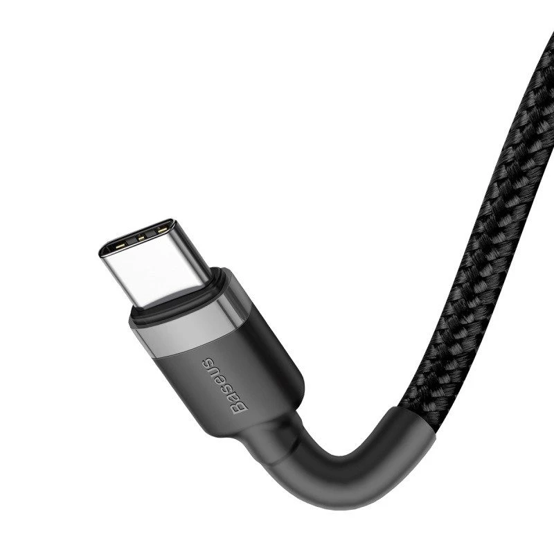 Baseus Cafule Cavo USB-C a USB-C PD 2.0 QC 3.0 60W 1 m (nero/grigio)