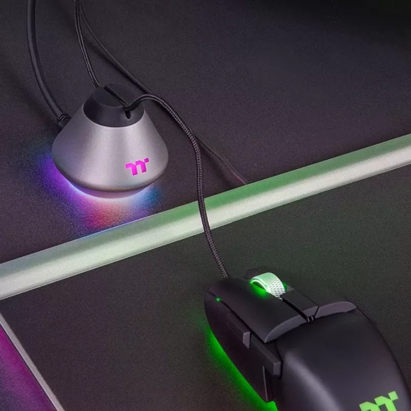 Thermaltake ARGENT MB1 RGB fermacavo per mouse da gaming