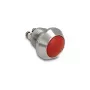 Delock Pulsante per montaggio su pannello 12 mm 2 x morsetto a vite Rosso