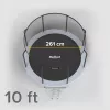 REBEL Active Trampolino PRO 10ft/305 cm con rete di sicurezza, Nero/Blu