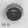 REBEL Active Trampolino PRO 14ft/427 cm con rete di sicurezza e scala