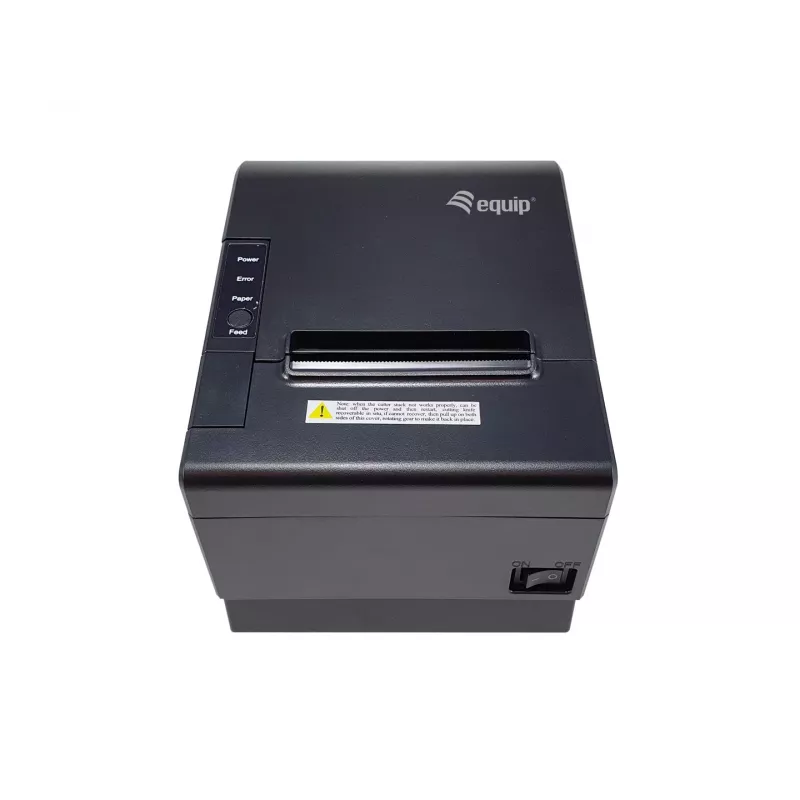 Equip stampante termica 58/80mm per scontrini POS con taglierina automatica, USB/Bluetooth/WiFi/connessione cassetto, nero