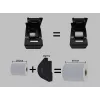 Equip stampante termica 58/80mm per scontrini POS con taglierina automatica, USB/Bluetooth/WiFi/connessione cassetto, nero