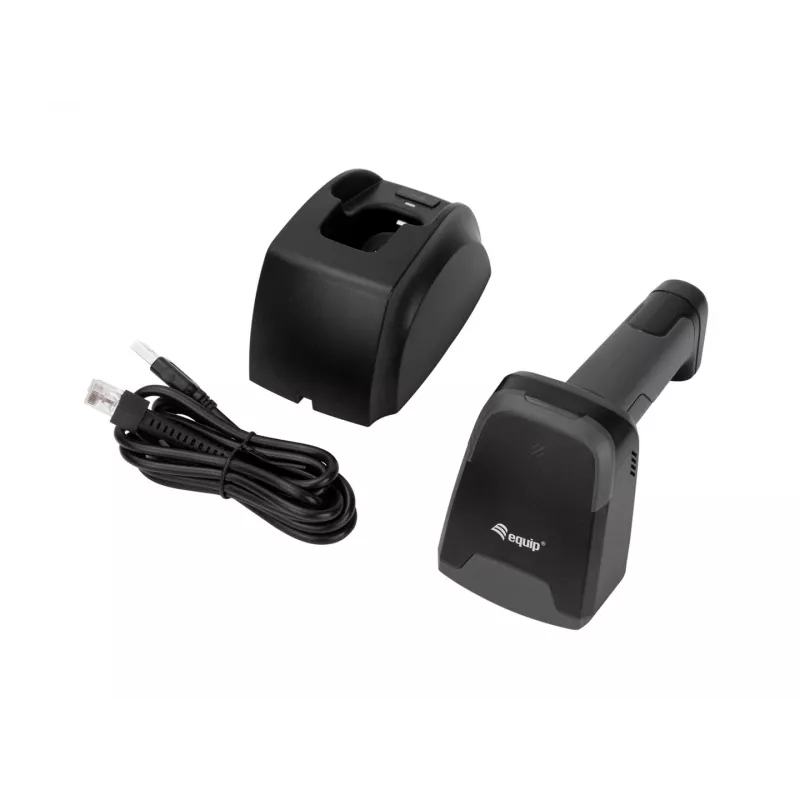 Equip lettore di codici a barre 2D laser wireless/2.4GHz+BT+USB grigio