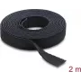 Delock nastro a strappo in rotolo nero L 2 m x L 13 mm (19030)