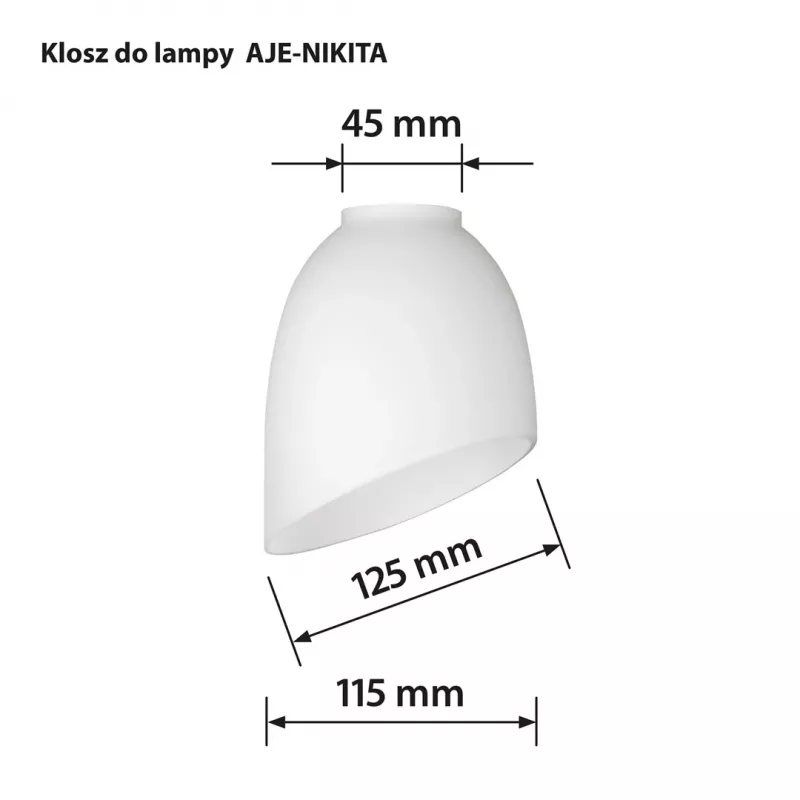 Activejet paralume Nikita bianco in tessuto cilindrico E27 300mm