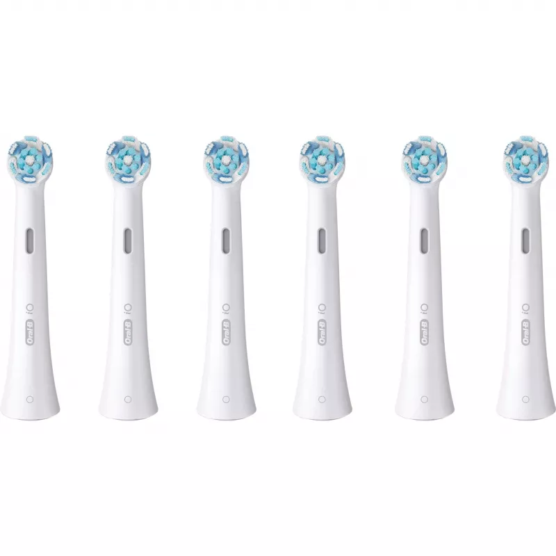 Oral-B iO Ultimate Clean testine bianche, 6 pz. testine di ricambio per spazzolino