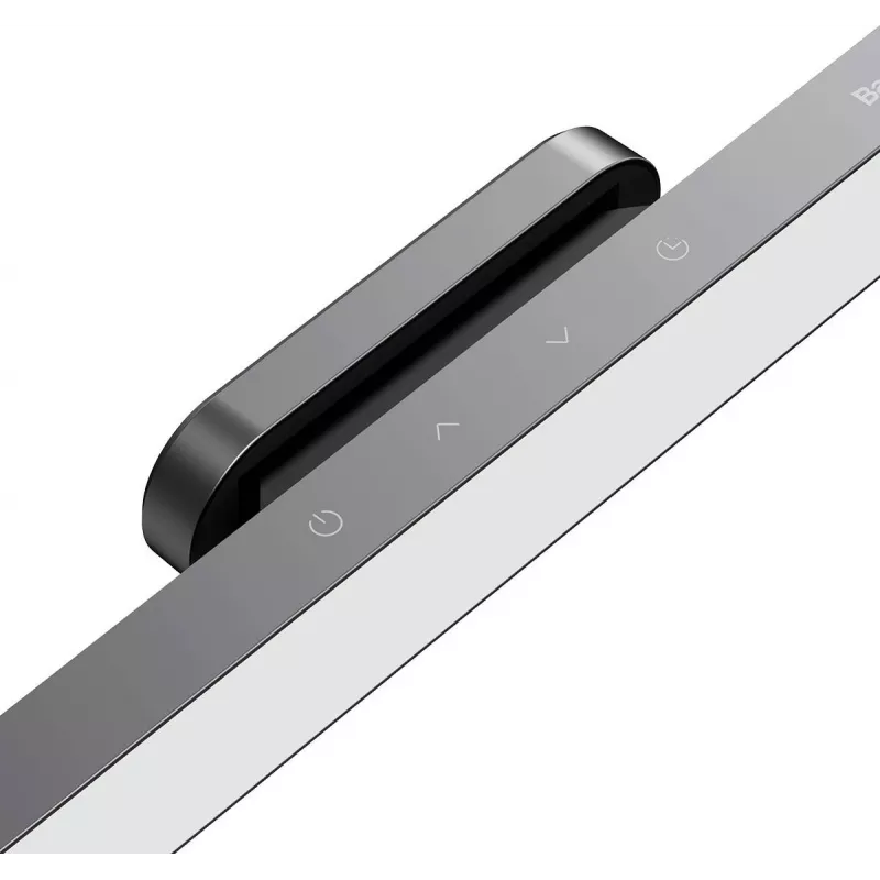 Baseus lampada da scrivania magnetica senza fili con pannello touch, grigia