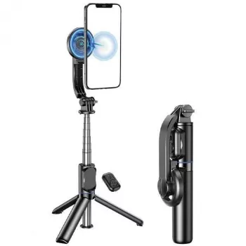 AWEI X51 asta selfie magnetica con treppiede nera
